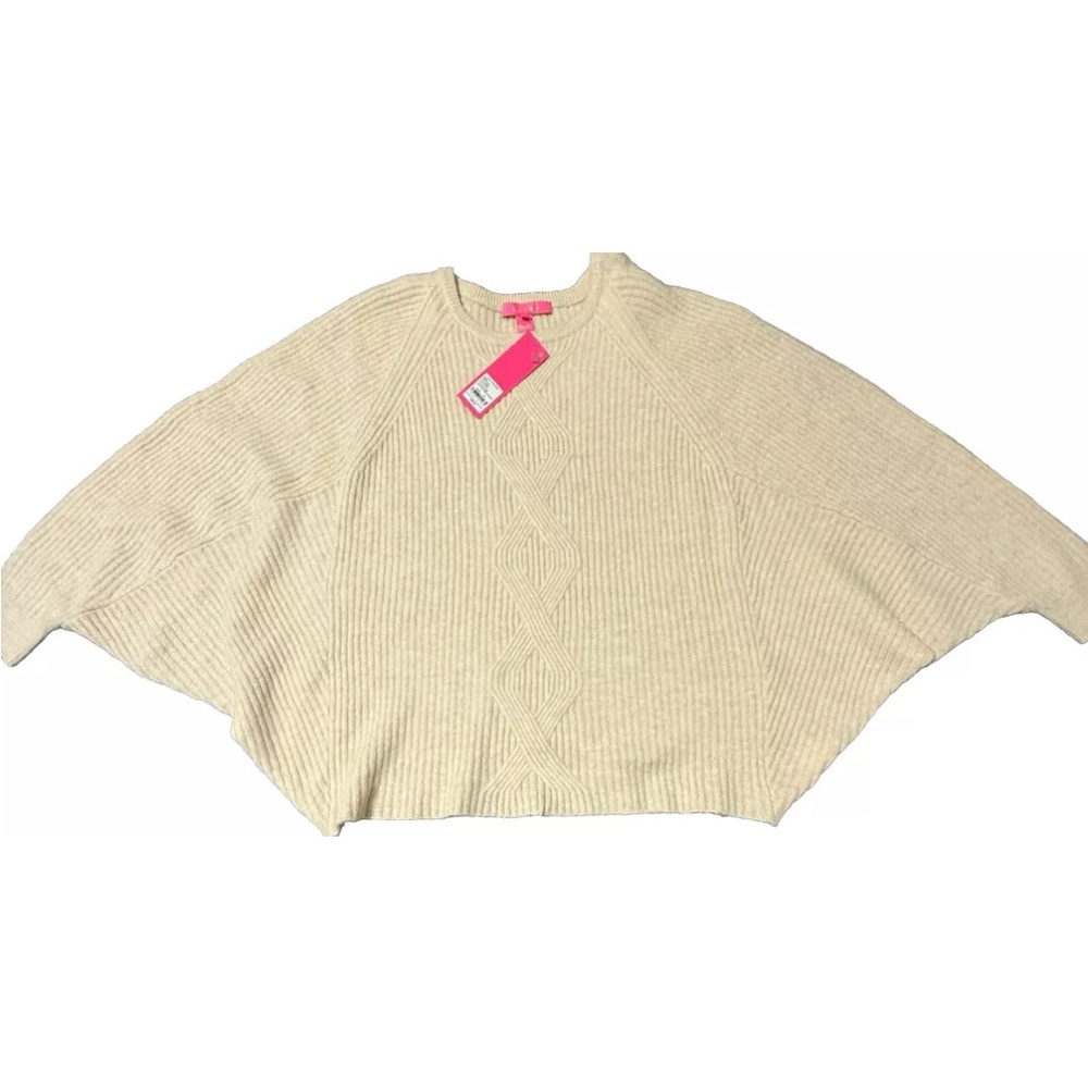LILLY PULITZER ARIENZA SWEATER HEATHERED SAND BAR -SIZE M‎